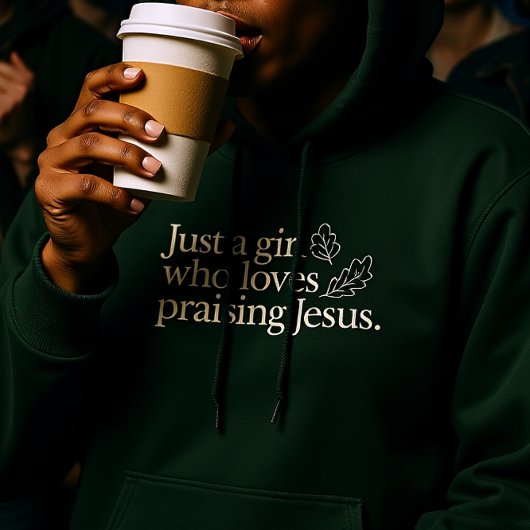 Nur ein Mädchen, das die Lieben, Jesus Fall Glaube Hoodie