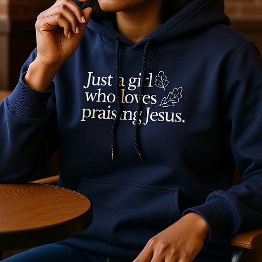 Nur ein Mädchen, das die Lieben, Jesus Fall Glaube Hoodie