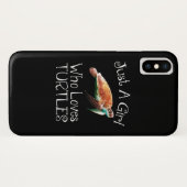 Nur ein Mädchen, das die Schildkröten  Case-Mate iPhone Hülle (Rückseite (Horizontal))