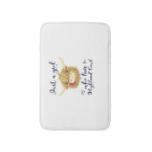 Nur ein Mädchen, das die schottische Hochlandkühe- Badematte (Vorderseite Vertikal)