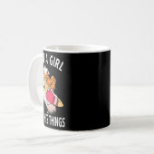 Nur ein Mädchen, das Dinge trifft Krankenpfleger B Kaffeetasse (Vorderseite Links)