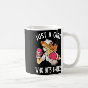 Nur ein Mädchen, das Dinge trifft Krankenpfleger B Kaffeetasse