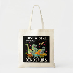 Nur ein Mädchen, das Dinosaurier Liebe T Rex Dinos Tragetasche
