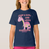 Nur ein Mädchen, das Dinosaurier-T - Shirt Liebe (Vorderseite)