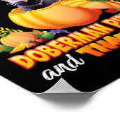 Nur ein Mädchen, das Doberman Pinscher und den Hun Poster (Ecke)