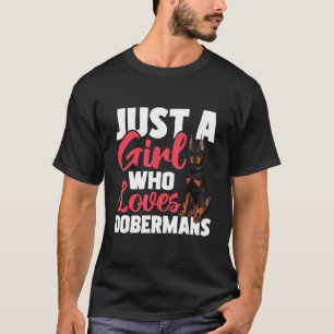 Nur ein Mädchen, das Dobermänner liebt - Hundetrai T-Shirt