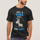Nur ein Mädchen, das Donkeys-Donkey-Girl Liebe T-Shirt<br><div class="desc">Nur ein Mädchen,  das Donkeys Lieben Donkey Girl.</div>