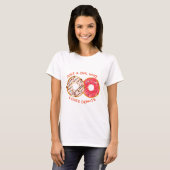 Nur ein Mädchen, das Donuts Lieben, Nationaler Don T-Shirt (Vorne ganz)