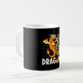 Nur ein Mädchen, das Drachen Kaffeetasse (Vorderseite Links)