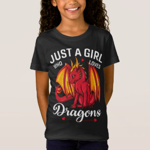 Nur ein Mädchen, das Drachen Liebe, niedliches Dr T-Shirt