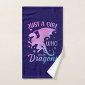 Nur ein Mädchen, das Drachen liebt - Fantasy-Drach Handtuch (Handtuch)