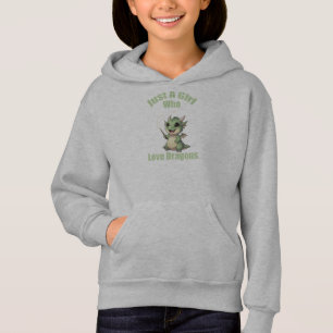Nur ein Mädchen, das Drachen liebt Hoodie