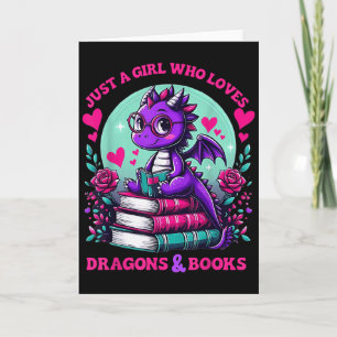 Nur ein Mädchen, das Drachen und Bücher liebt, Dra Karte