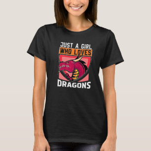 Nur ein Mädchen, das Dragons Dragon Girl Dragon Li T-Shirt