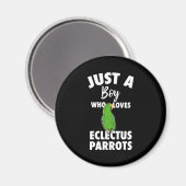 Nur ein Mädchen, das Eclectus Parrot Liebe Magnet (Vorderseite/Rückseite)
