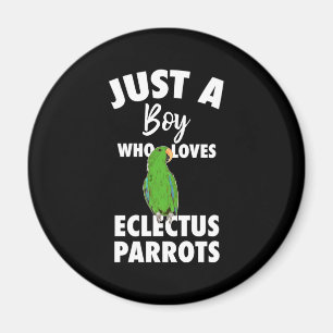 Nur ein Mädchen, das Eclectus Parrot Liebe Magnet