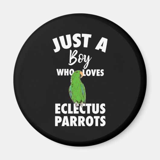 Nur ein Mädchen, das Eclectus Parrot Liebe Magnet (Vorne)