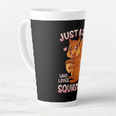 Nur ein Mädchen, das Eichhörnchen Liebe Milchtasse (Linke Ecke)