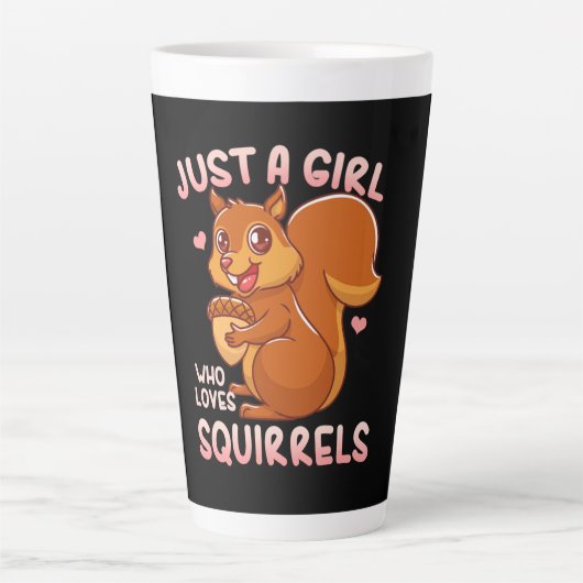 Nur ein Mädchen, das Eichhörnchen Liebe Milchtasse (Vorderseite)
