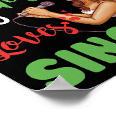 Nur ein Mädchen, das ein Geschenk Liebe Poster (Ecke)