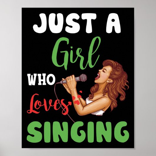 Nur ein Mädchen, das ein Geschenk Liebe Poster (Vorne)