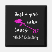 Nur ein Mädchen, das eine Metalldetektorschleuse L Magnet (Vorne)