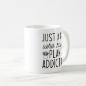 Nur ein Mädchen, das eine Pflanze hat Kaffeetasse (VorderseiteRechts)