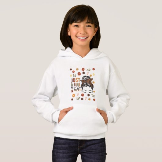 Nur ein Mädchen, das einen Fall Liebe Hoodie (Vorne ganz)