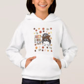 Nur ein Mädchen, das einen Fall Liebe Hoodie (Vorderseite)
