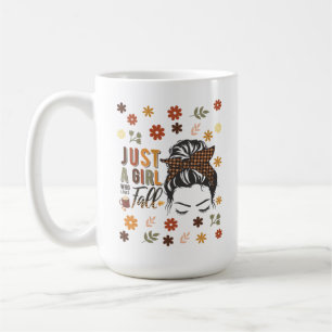 Nur ein Mädchen, das einen Fall Liebe Kaffeetasse