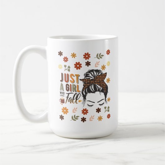 Nur ein Mädchen, das einen Fall Liebe Kaffeetasse (Links)