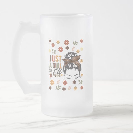 Nur ein Mädchen, das einen Fall Liebe Mattglas Bierglas (Links)