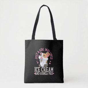 Nur ein Mädchen, das Eis und Guinea Liebe Tasche