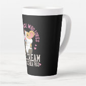 Nur ein Mädchen, das Eis und Guinea  Milchtasse (Rechte Ecke)
