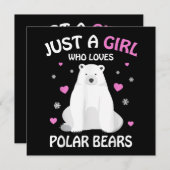 Nur ein Mädchen, das Eisbären Liebe, Girls Polar B (Vorne/Hinten)