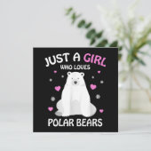Nur ein Mädchen, das Eisbären Liebe, Girls Polar B (Stehend Vorderseite)
