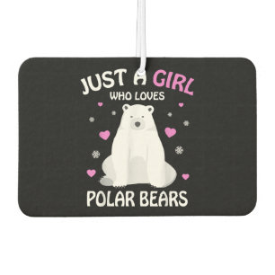 Nur ein Mädchen, das Eisbären Liebe, Girls Polar B Autolufterfrischer