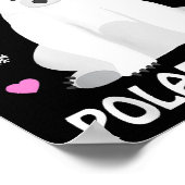 Nur ein Mädchen, das Eisbären Liebe, Girls Polar B Poster (Ecke)