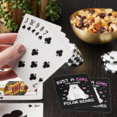 Nur ein Mädchen, das Eisbären Liebe, Girls Polar B Spielkarten (In Situ)