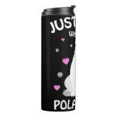 Nur ein Mädchen, das Eisbären Liebe, Girls Polar B Thermosbecher (Nach links gedreht)