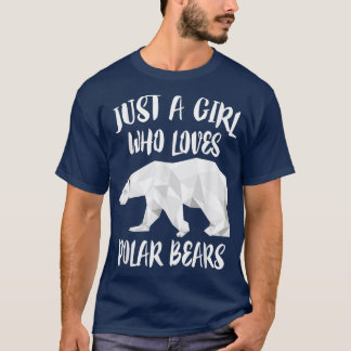 Nur ein Mädchen, das Eisbären LiebeBear Lover Gesc T-Shirt