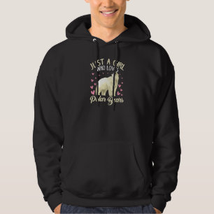 Nur ein Mädchen, das Eisbären liebt Eisbär Hoodie