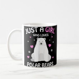 Nur Ein Mädchen Das Eisbären Mädchen Eisbär Liebt Kaffeetasse
