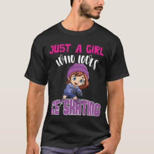 Nur ein Mädchen, das Eislaufen Figure T-Shirt lie