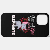 Nur ein Mädchen, das Elefanten Liebe Case-Mate iPhone Hülle (Rückseite (Horizontal))