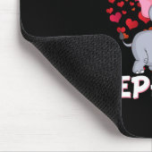 Nur ein Mädchen, das Elefanten Liebe Mousepad (Ecke)