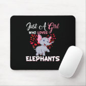 Nur ein Mädchen, das Elefanten Liebe Mousepad (Mit Mouse)