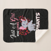 Nur ein Mädchen, das Elefanten Liebe Sherpadecke (Vorderseite (Horizontal))