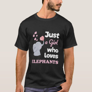 Nur ein Mädchen, das Elefanten Lieben Mädchen Elep T-Shirt