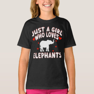 Nur Ein Mädchen, Das Elefanten Liebt T-Shirt